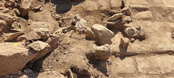 Statuia a fost descoperită în nordul Greciei FOTO Ministerul Culturii Grecia