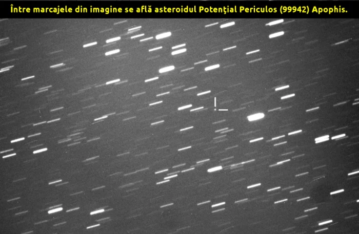 Asteroidul Apophis a fost observat la Observatorul Astronomic al Complexului Muzeal de Ştiinţele Naturii „Răsvan Angheluţă” Galaţi  FOTO astrogalati.wordpress.com