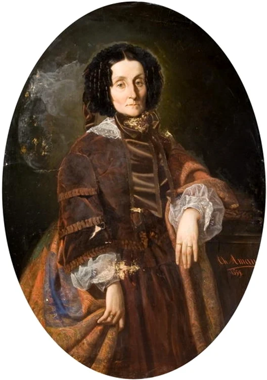 Zoe Brâncoveanu, portret realizat de Theodor Aman, în a doua jumătate a secolului al XIX-lea