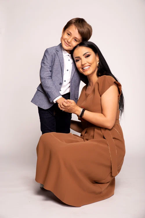 Andreea Mantea ş fiul ei, David