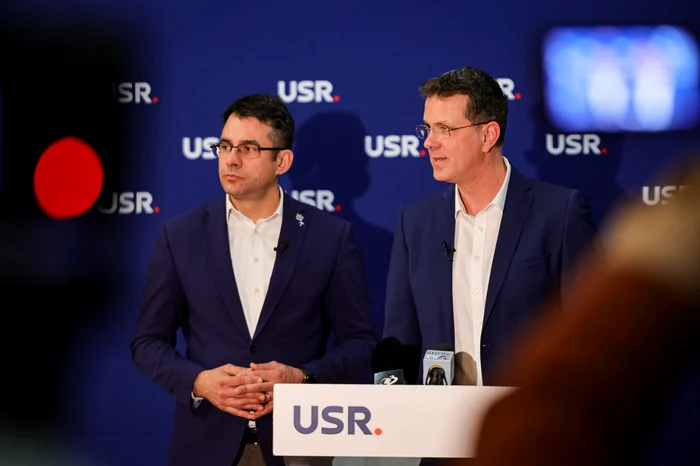 Ștefan Pălărie și Ionuț Moșteanu, doi din liderii USR FOTO: USR