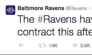 Anunţul făcut luni de Baltimore Ravens jpeg