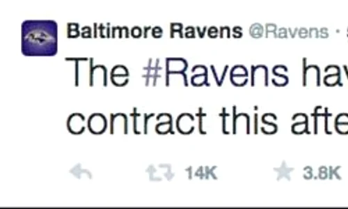Anunţul făcut luni de Baltimore Ravens jpeg