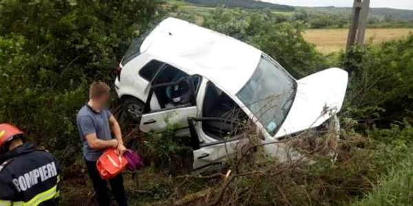 accident cluj mama copii. foto ipj