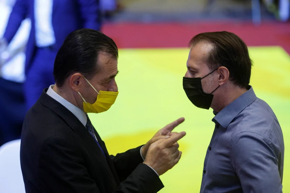 Alegeri interne PNL Bucureşti. Ludovic Orban, Florin Cîţu FOTO Inquam Photos / Octav Ganea