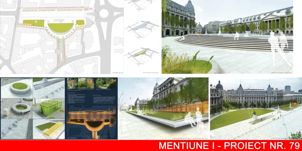 Concurs amenajarea Pieţei Universităţii