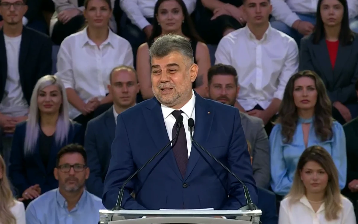 Marcel Ciolacu la Congresul PSD FOTO captură video