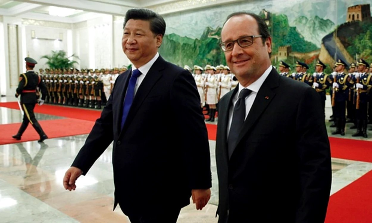 Președintele Chinei, Xi Jinping, și cel al Franței, Francois Hollande, au fost doi dintre susținătorii acordului privind climatul globalFoto: The Guardian