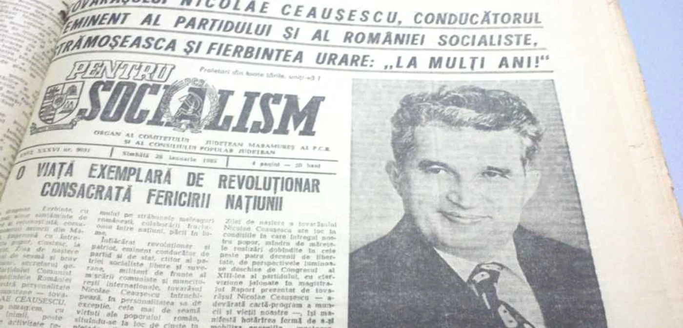 Ziua lui Ceausescu, in Baia Mare FOTO:Pentru Socialism