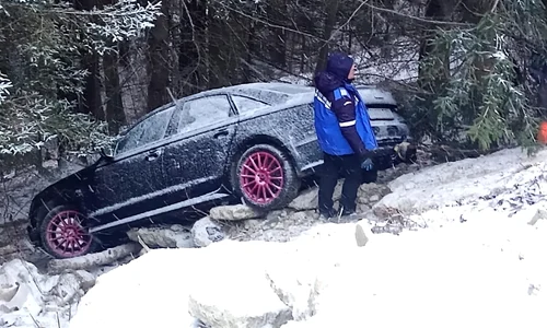 masina în rapa foto Jandarmeria Română jpg