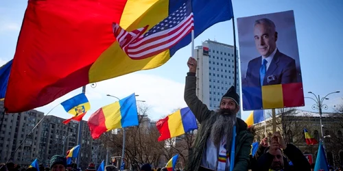 Protest pro Georgescu, foto X jpg