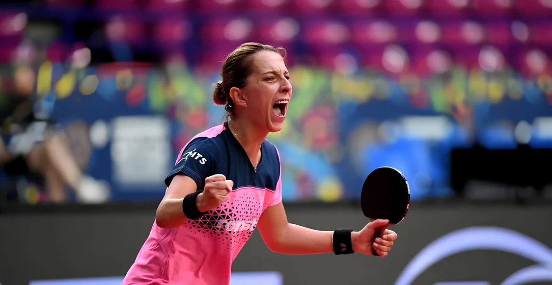 Eliza Samara a adus primul punct pentru România. Foto ETTU 