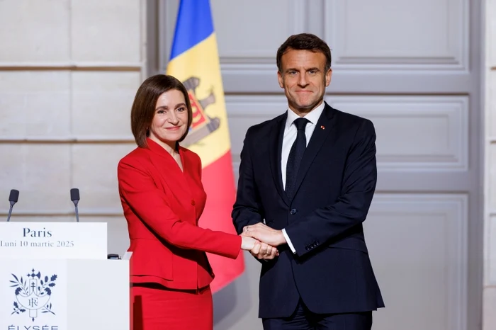 Maia Sandu și Emmanuel Macron au avut o întrevedere la Paris. FOTO: Presedinte.md