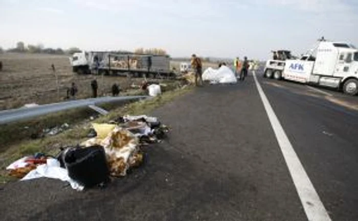 Accident cumplit pe autostrada Szeged-Mako