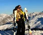 Monica Bîrlădeanu la schi în Alpi cu soțul său, Valeriu Gheorghiță. FOTO:  Instagram