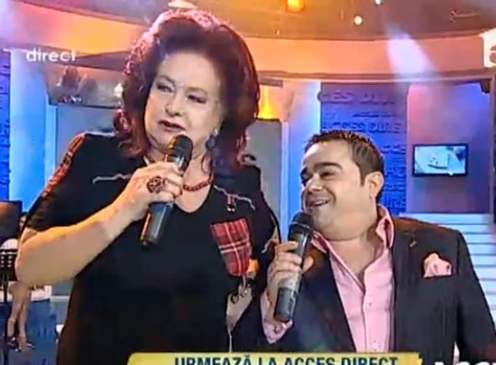 Stela Popescu, duet cu Adrian Minune FOTO: Antena 1