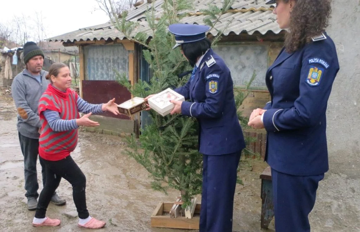 Daruri pentru o familie din Grădiştea FOTO IPJ Călăraşi