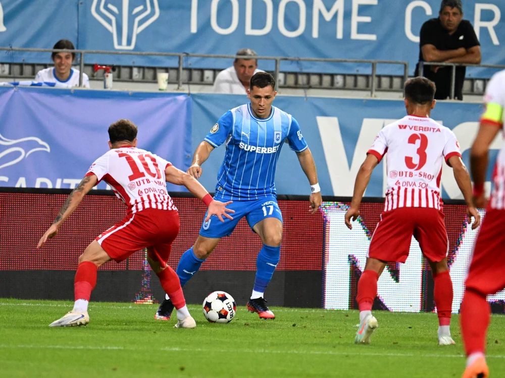 Universitatea Craiova a înscris de trei ori pe finalul meciului cu UTA (Foto: sportpictures)