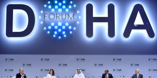 Teodor Melescanu la Forumul de la Doha FOTO EPA-EFE