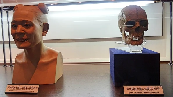 Reconstrucția chipului unei femei aparținând populației Jomon (© Flickr / inazakira)