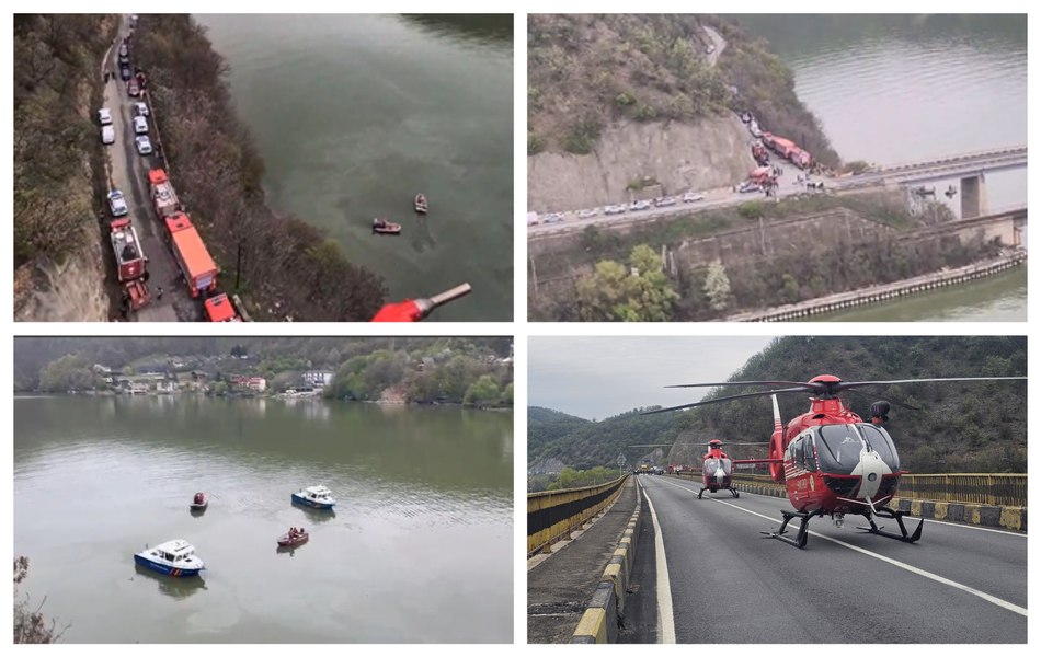 Microbuz scufundat în Dunăre: șoferul, găsit de scafandri după 3 ore de căutări. Cum s-a produs accidentul