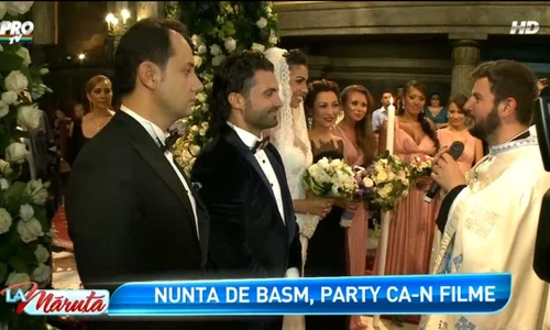 Preoţii au permis special pentru nunta celor doi, coroană de flori în biserică jpeg