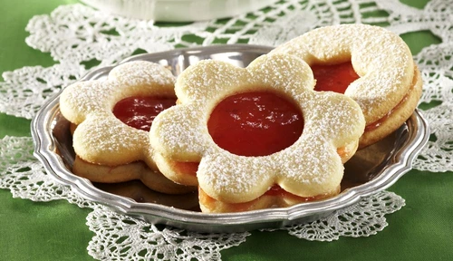 Honey biscuits with jam jpeg