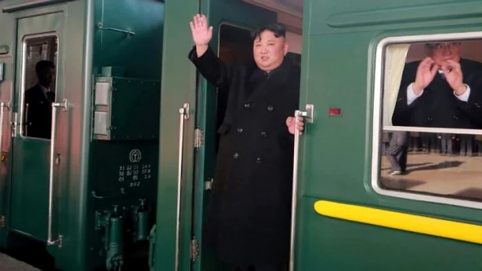 Liderul nord-corean Kim Jong-un, în trenul blindat