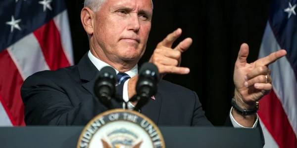 Vicepresedintele Mike Pence anuntand crearea Fortei Spatiale FOTO EPA-EFE