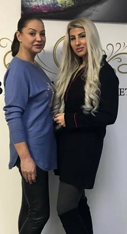 Eugenia Şerban şi Mădălina Brânduşescu, cea care are grijă de tinereţea ei