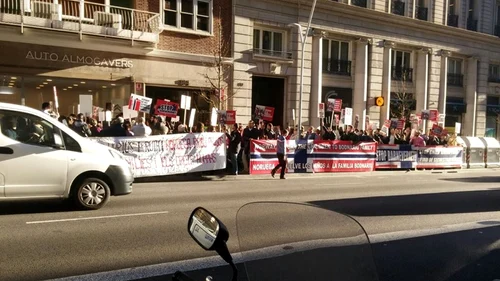 Proteste familia Bodnariu Barcelona