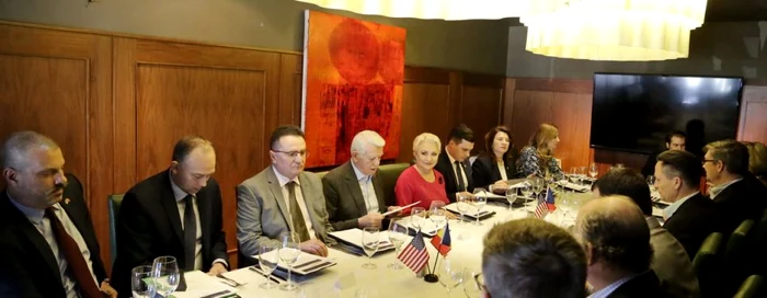 Premierul Viorica Dăncilă la întâlnirea cu oamenii de afaceri din Statele Unite. FOTO gov.ro