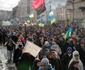 Manifestaţie anti-război Kiev - 12 feb 2022 / FOTO EPA-EFE