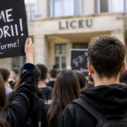 elevi protest impotriva uniformei obligatorii foto radioiasi jpg