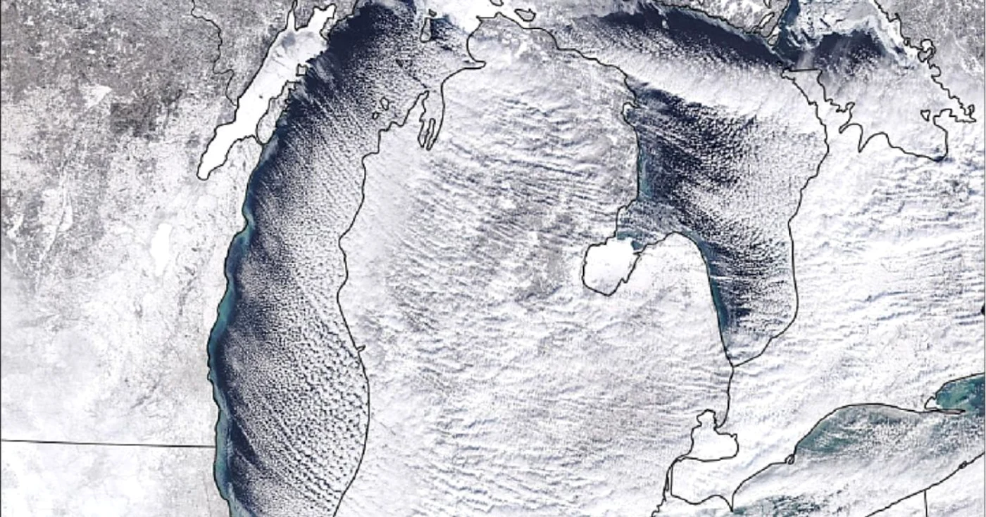 Imagine realizată de NASA, în 2019, cu efectele Vortexului Polar asupra continentului nord-american (arhiva)