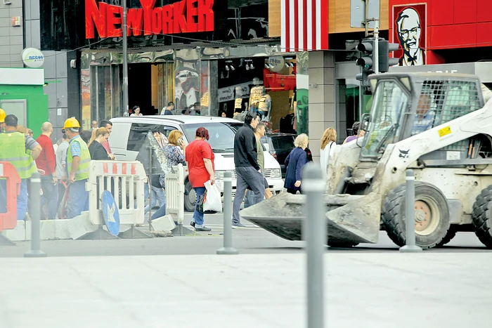 Traversează relaxat, în zona Unirii