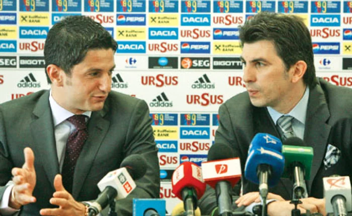 Lucescu jr (stânga) şi Lupescu, ţinta criticilor Foto: Adevărul