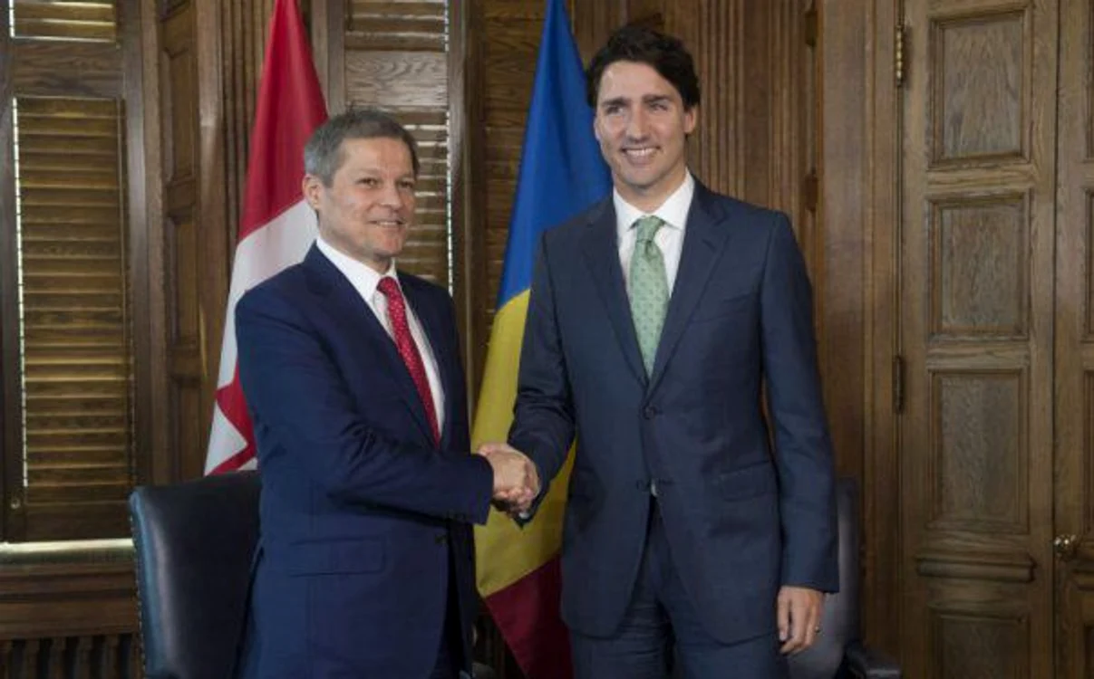 
    Dacian Cioloș s-a întâlnit cu Justin Trudeau, premierul Canadei  