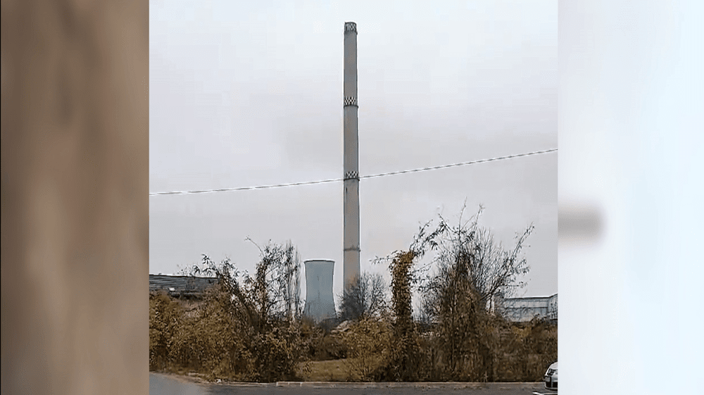 Detonare eșuată la Termocentrala Doicești. Coș de fum, înalt de 20 metri, rămas în picioare VIDEO
