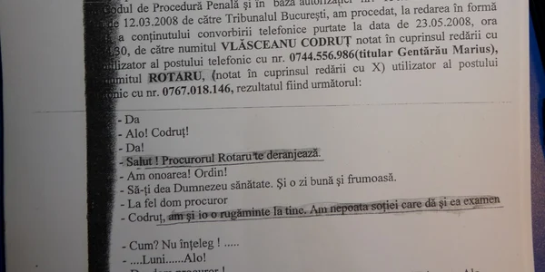 Stenograma discutiilor cu C
