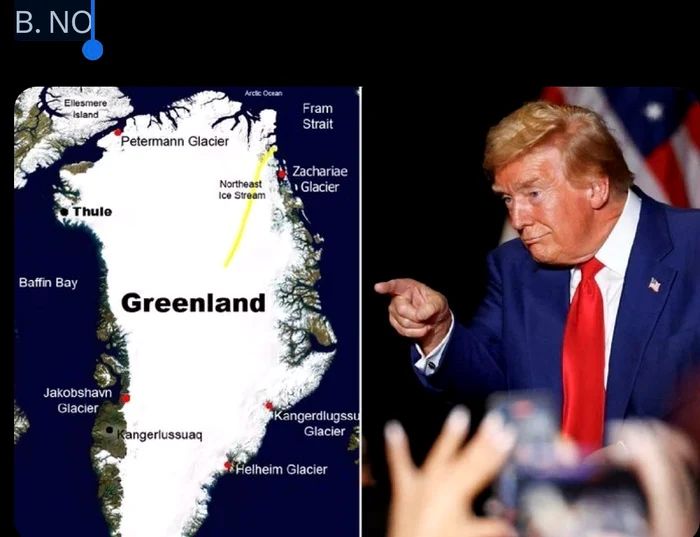 Trump consideră Groenlanda o regiune strategică pentru SUA FOTO X