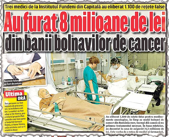 Fals de 8,3 milioane de lei