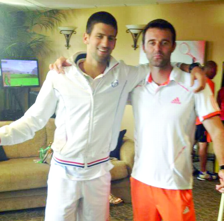 Novak Djokovic şi Victor Ioniţă au jucat biliard la Indian Wells, ca pe vremea când se antrenau împreună în Italia