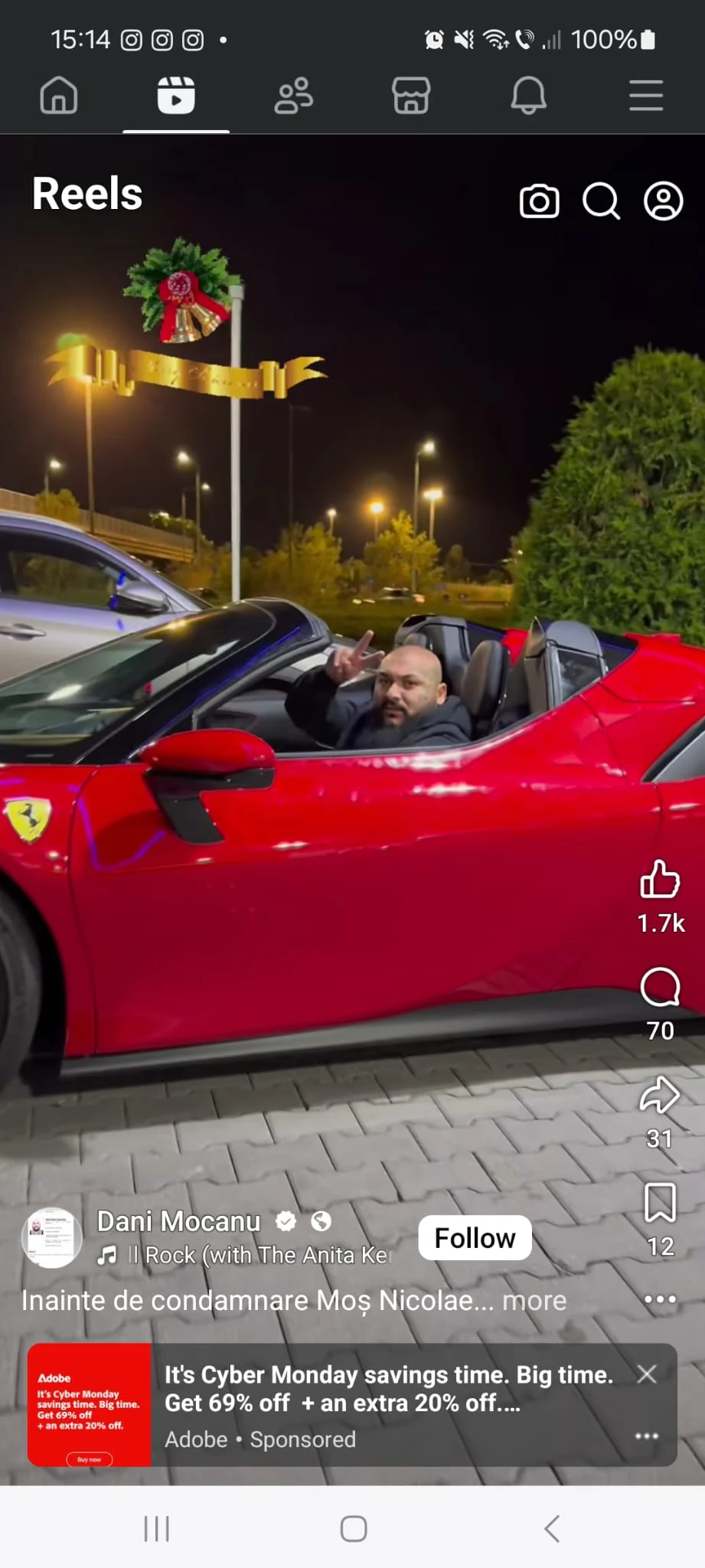 Bolidul de 600.000 euro cu care se lăuda Dani Mocanu, primit înainte de condamnarea definitivă de 4 ani