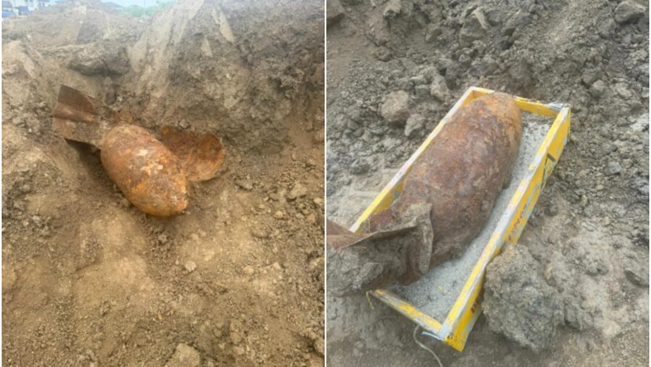 O bombă a fost găsită în Satu Mare / foto: Presa SM
