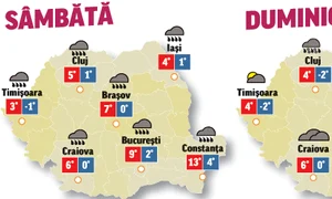 Prognoza meteo pentru următoarele două zile anunță că vremea va fi capricioasă jpeg