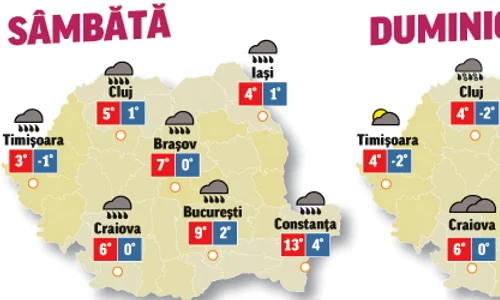 Prognoza meteo pentru următoarele două zile anunță că vremea va fi capricioasă jpeg