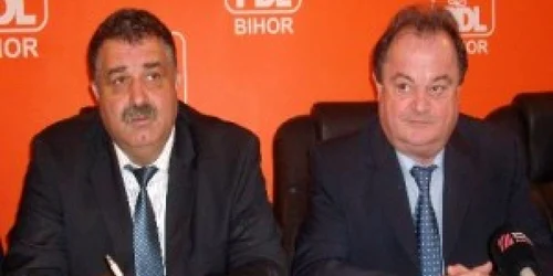 Președintele PDL Bihor, Ionel Avrigeanu și președintele Senatului, Vasile Blaga