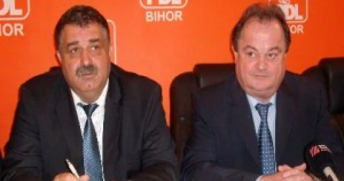 Președintele PDL Bihor, Ionel Avrigeanu și președintele Senatului, Vasile Blaga