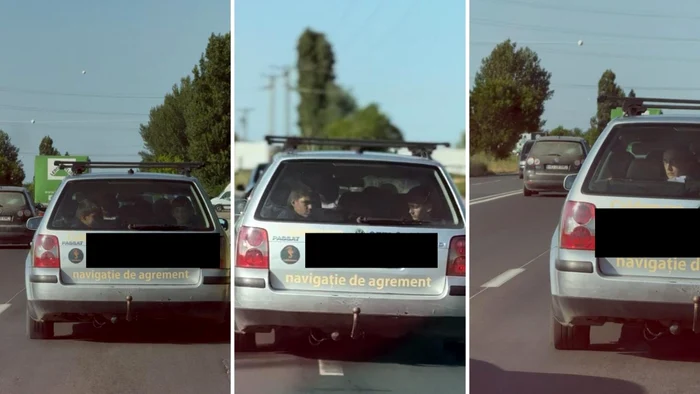 VIDEO Imagini revoltătoare: Copii transportați în portbagaj pe o șosea din Timișoara. Polițiștii îl caută pe șoferul mașinii